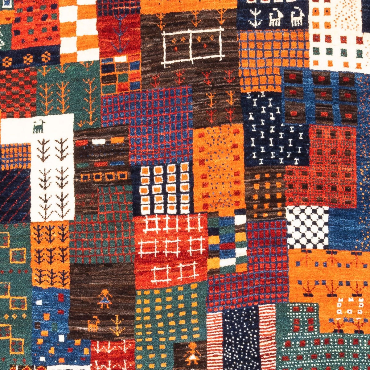 Tappeto Gabbeh - Loribaft Persero - Reale - 143 x 101 cm - multicolore