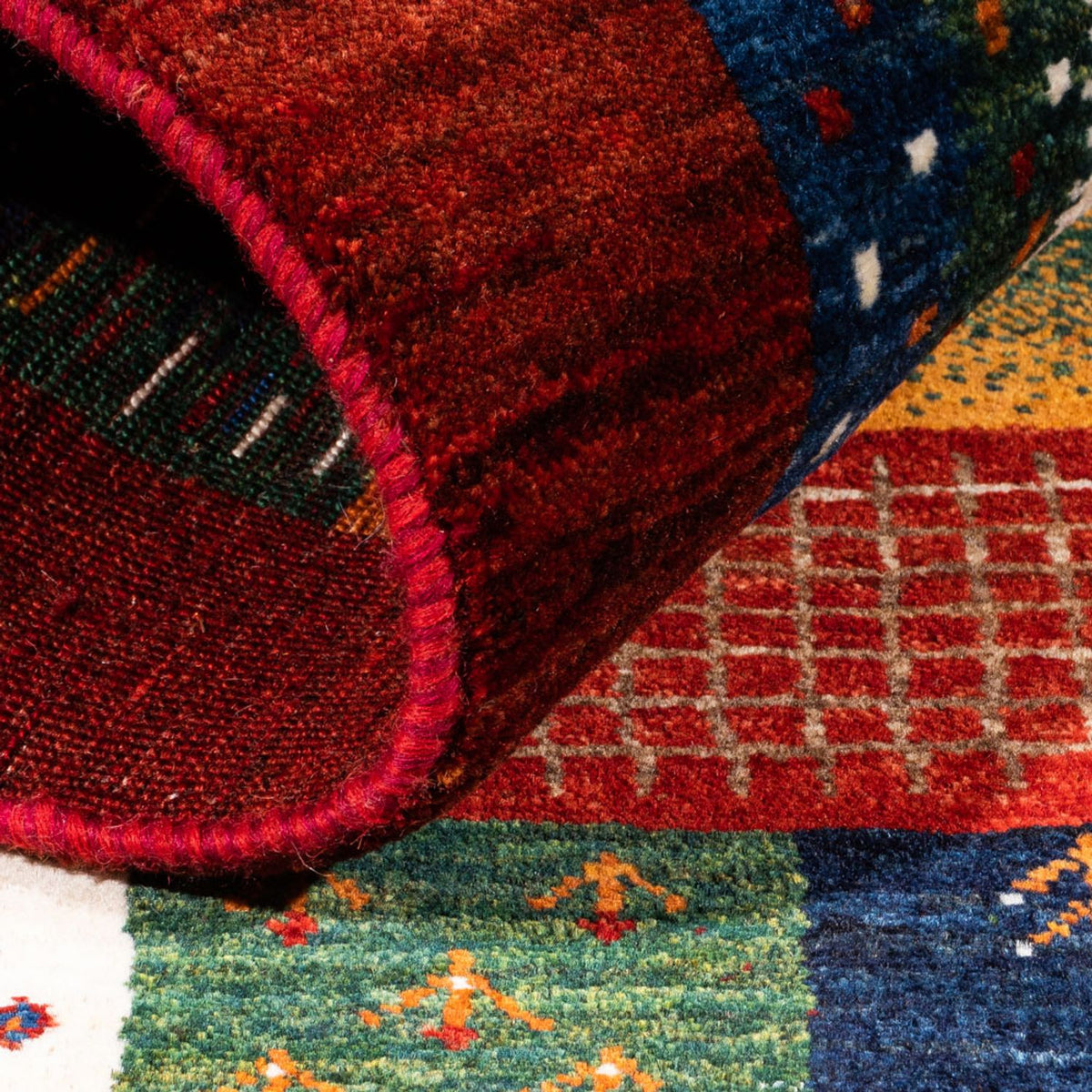 Tappeto Gabbeh - Loribaft Persero - Reale - 130 x 92 cm - multicolore