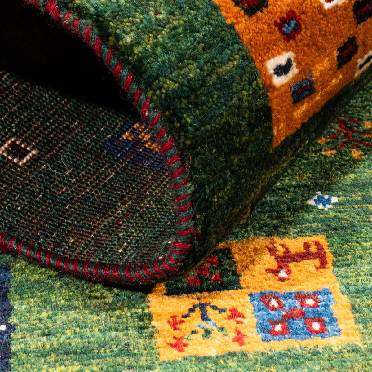 Tappeto Gabbeh - Loribaft Persero - Reale - 129 x 88 cm - multicolore