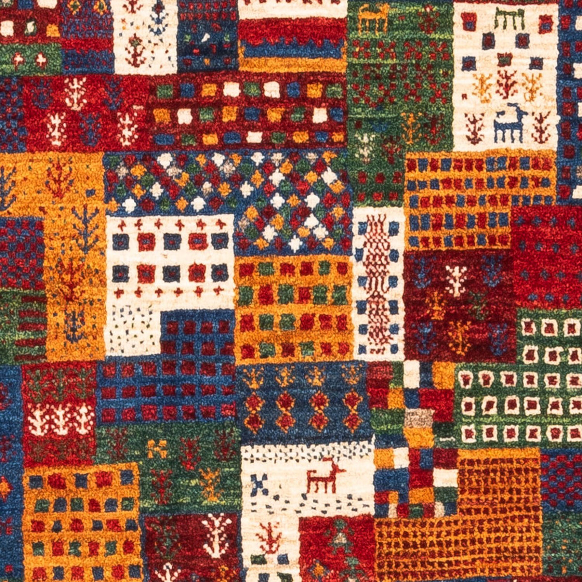 Tappeto Gabbeh - Loribaft Persero - Reale - 123 x 84 cm - multicolore