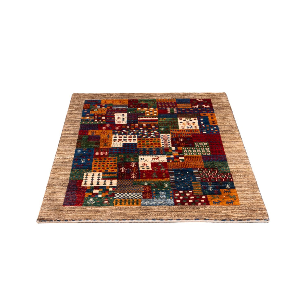Tappeto Gabbeh - Loribaft Persero - Reale - 123 x 84 cm - multicolore
