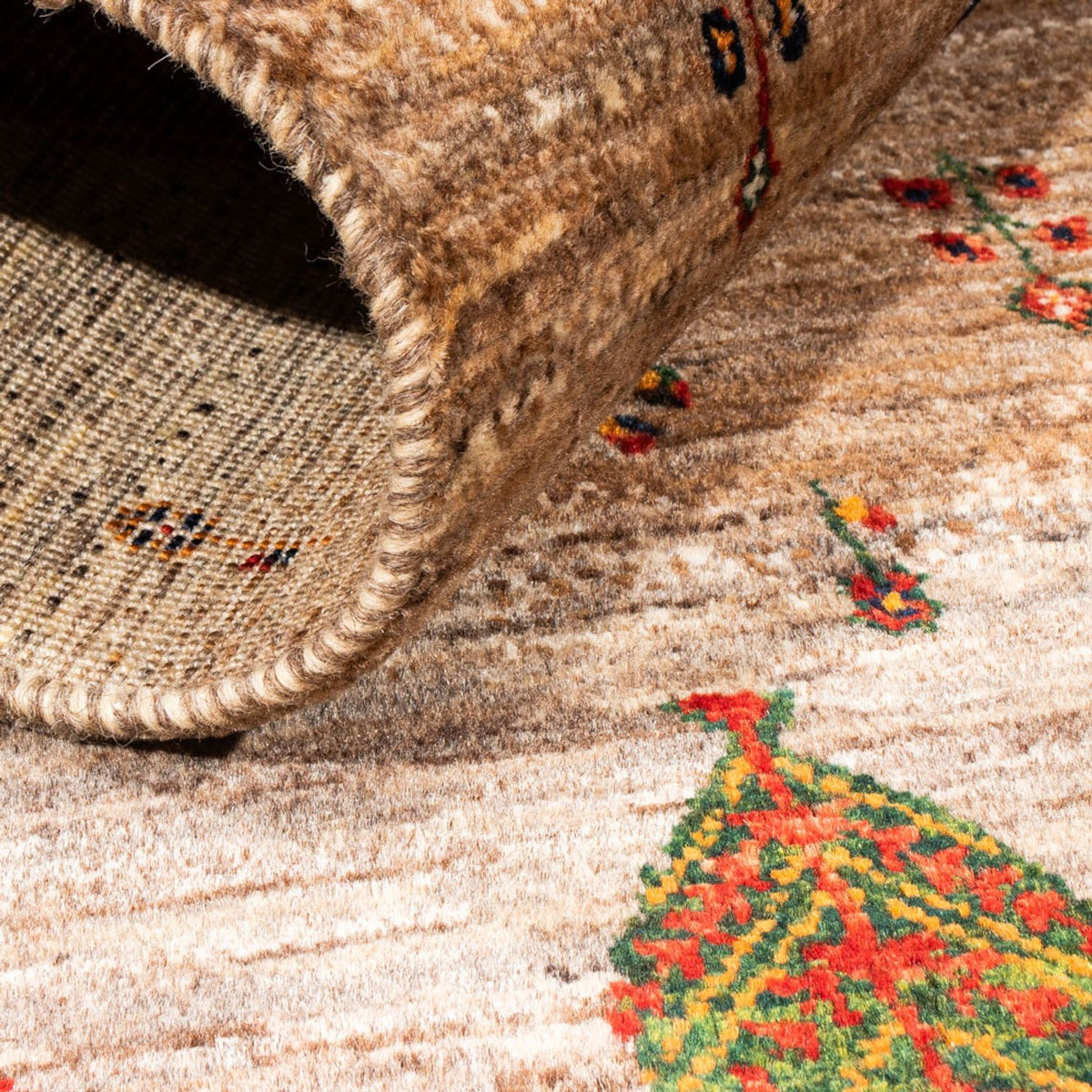 Tappeto Gabbeh - Loribaft Persero - Reale - 133 x 83 cm - grigio