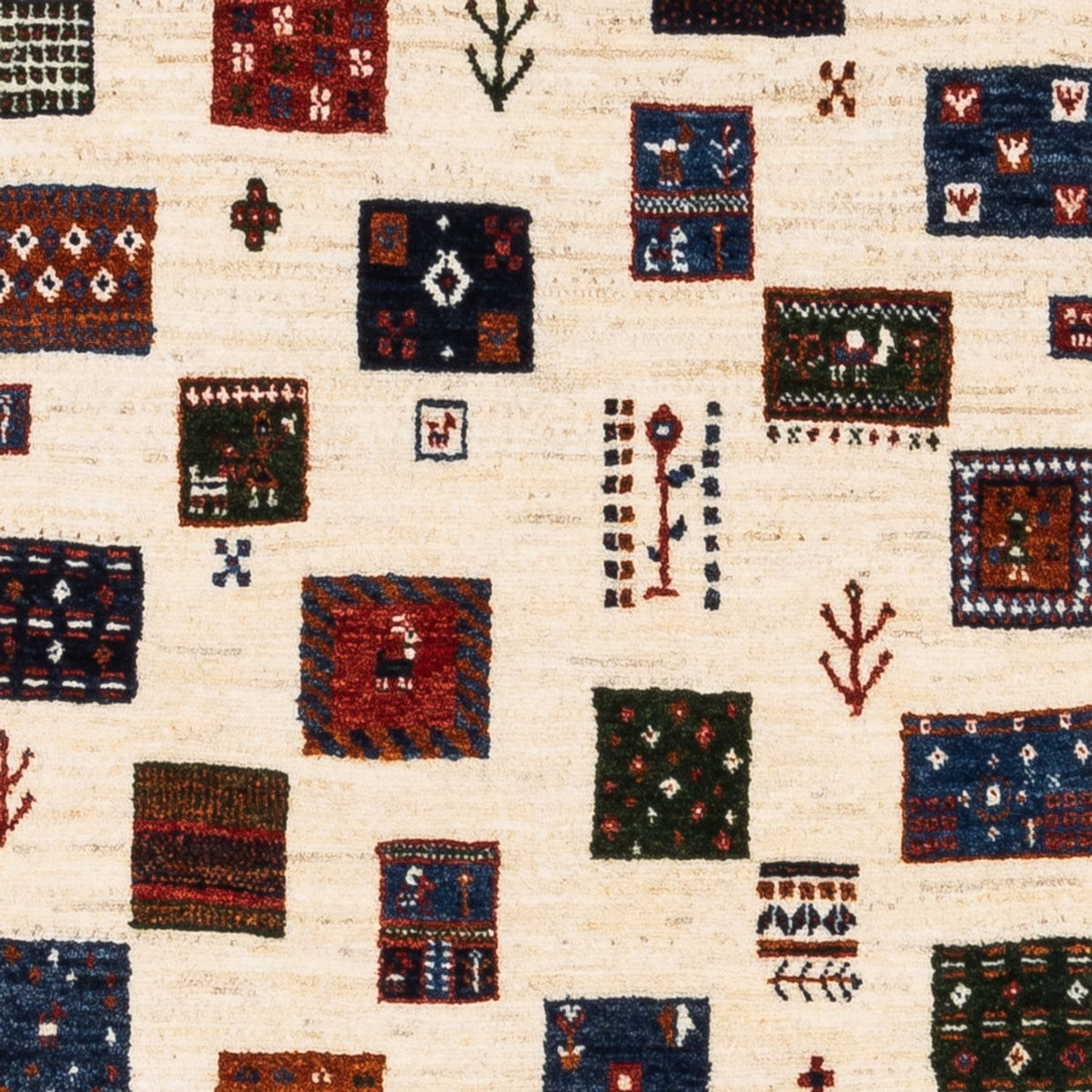 Tappeto Gabbeh - Loribaft Persero - Reale - 130 x 82 cm - crema