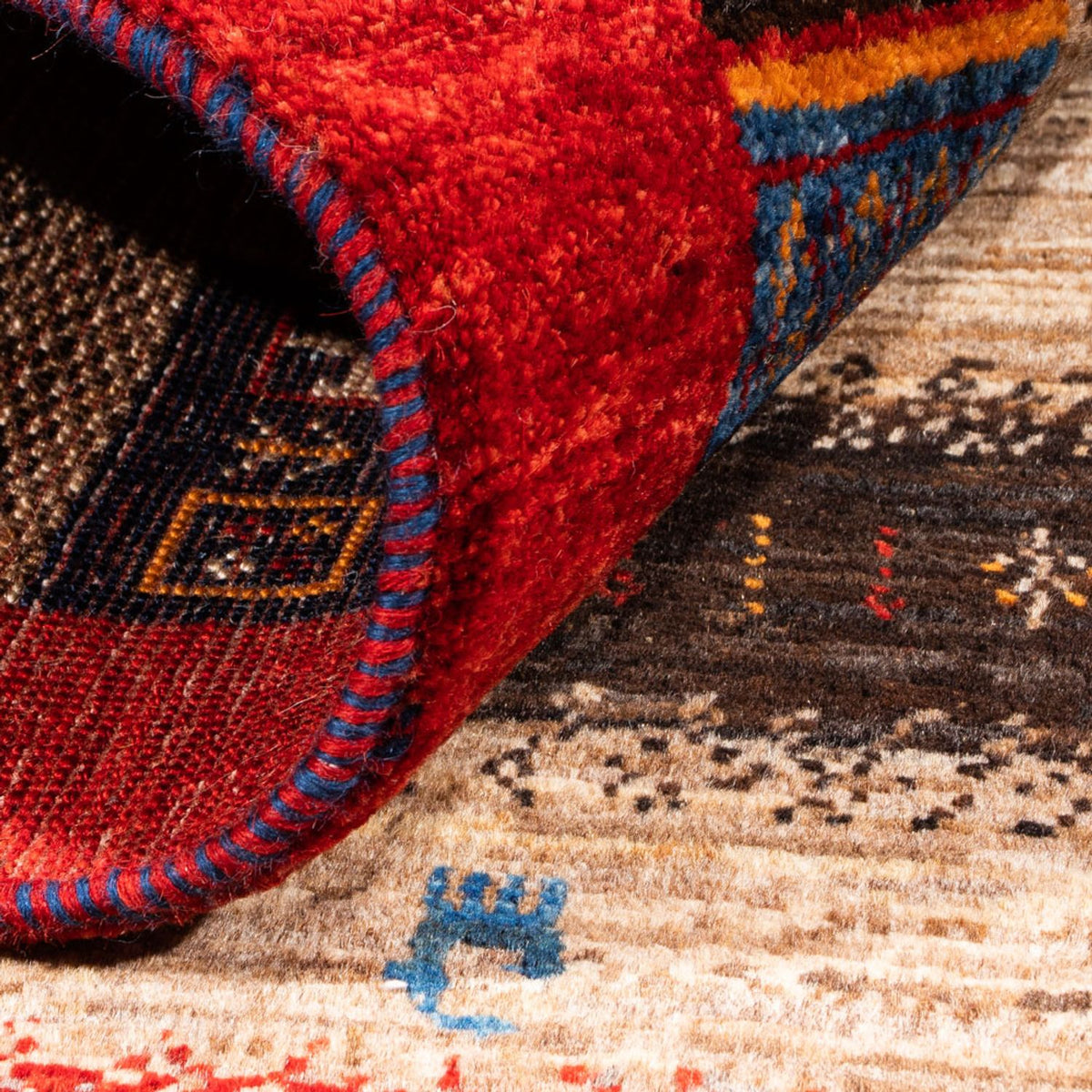 Tappeto Gabbeh - Loribaft Persero - Reale - 130 x 87 cm - grigio