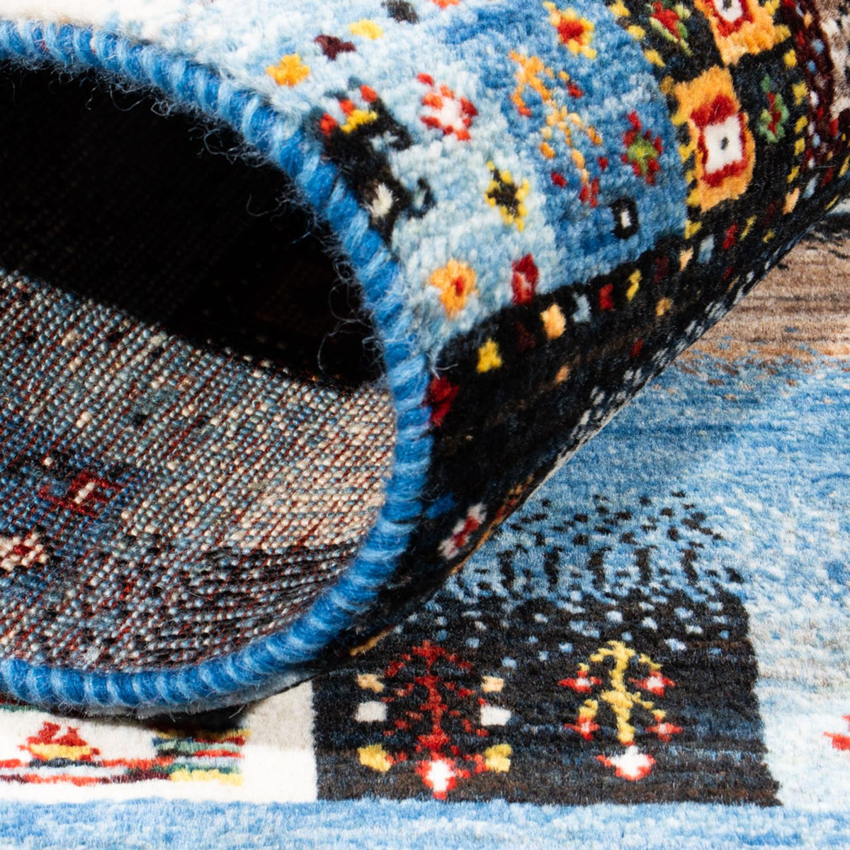 Tappeto Gabbeh - Loribaft Persero - Reale - 141 x 87 cm - multicolore