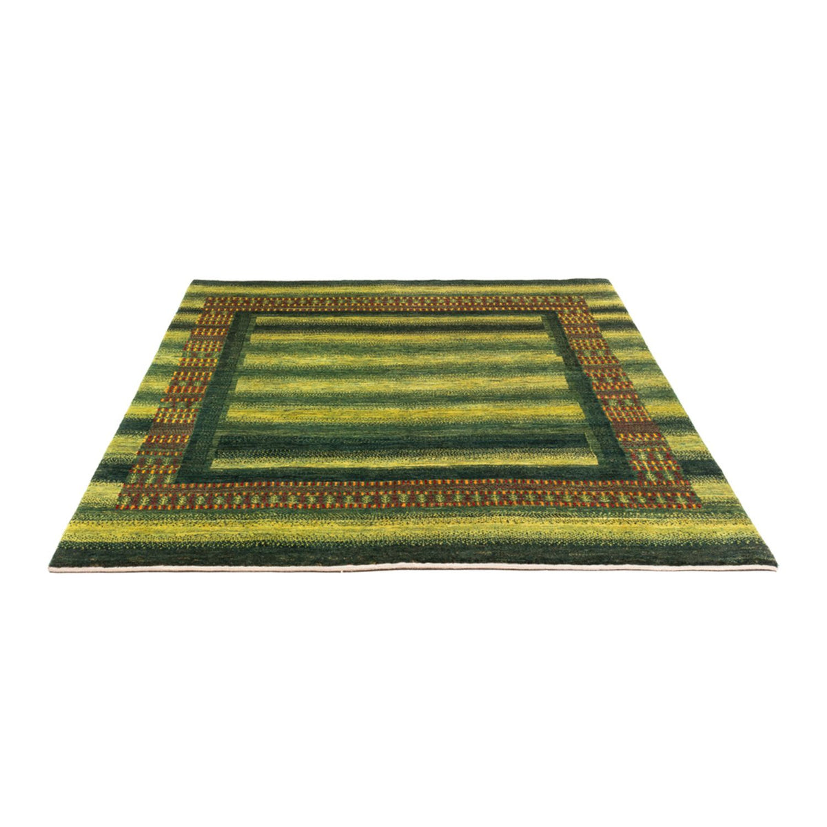 Tappeto Gabbeh - Loribaft Persero - Reale - 192 x 165 cm - verde