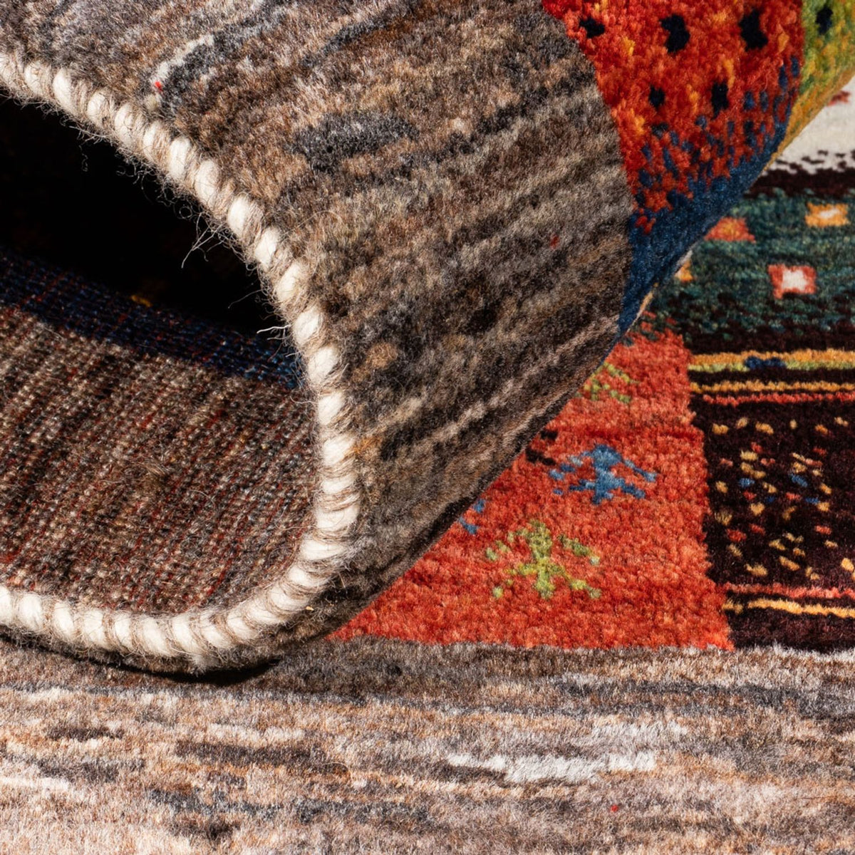 Tappeto Gabbeh - Loribaft Persero - Reale - 106 x 81 cm - multicolore