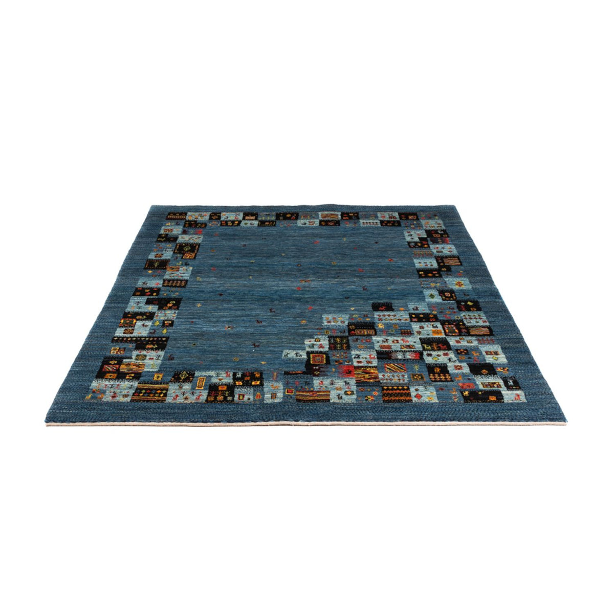 Tappeto Gabbeh - Loribaft Persero - Reale - 199 x 154 cm - blu