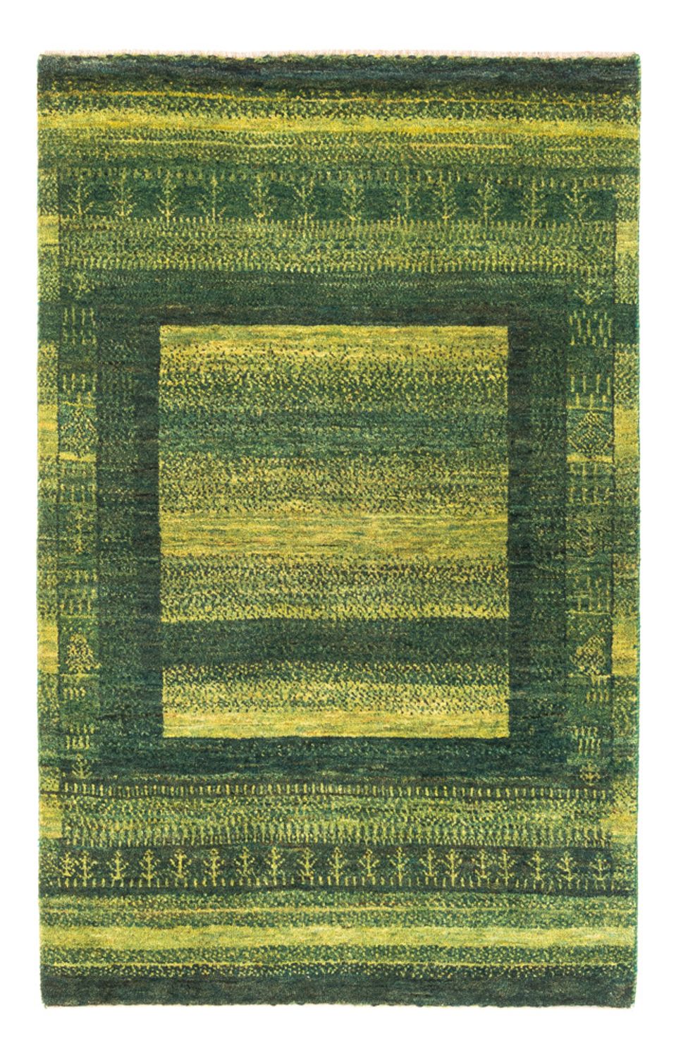 Tappeto Gabbeh - Loribaft Persero - Reale - 150 x 97 cm - verde