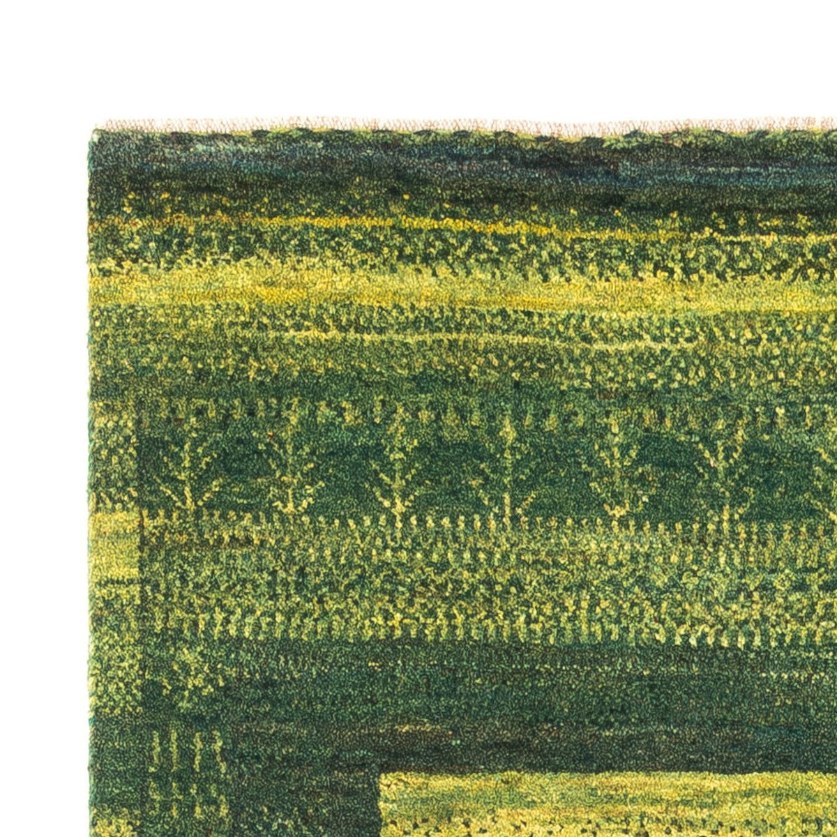 Tappeto Gabbeh - Loribaft Persero - Reale - 150 x 97 cm - verde