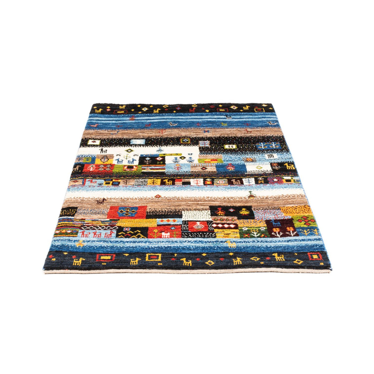 Tappeto Gabbeh - Loribaft Persero - Reale - 132 x 85 cm - multicolore