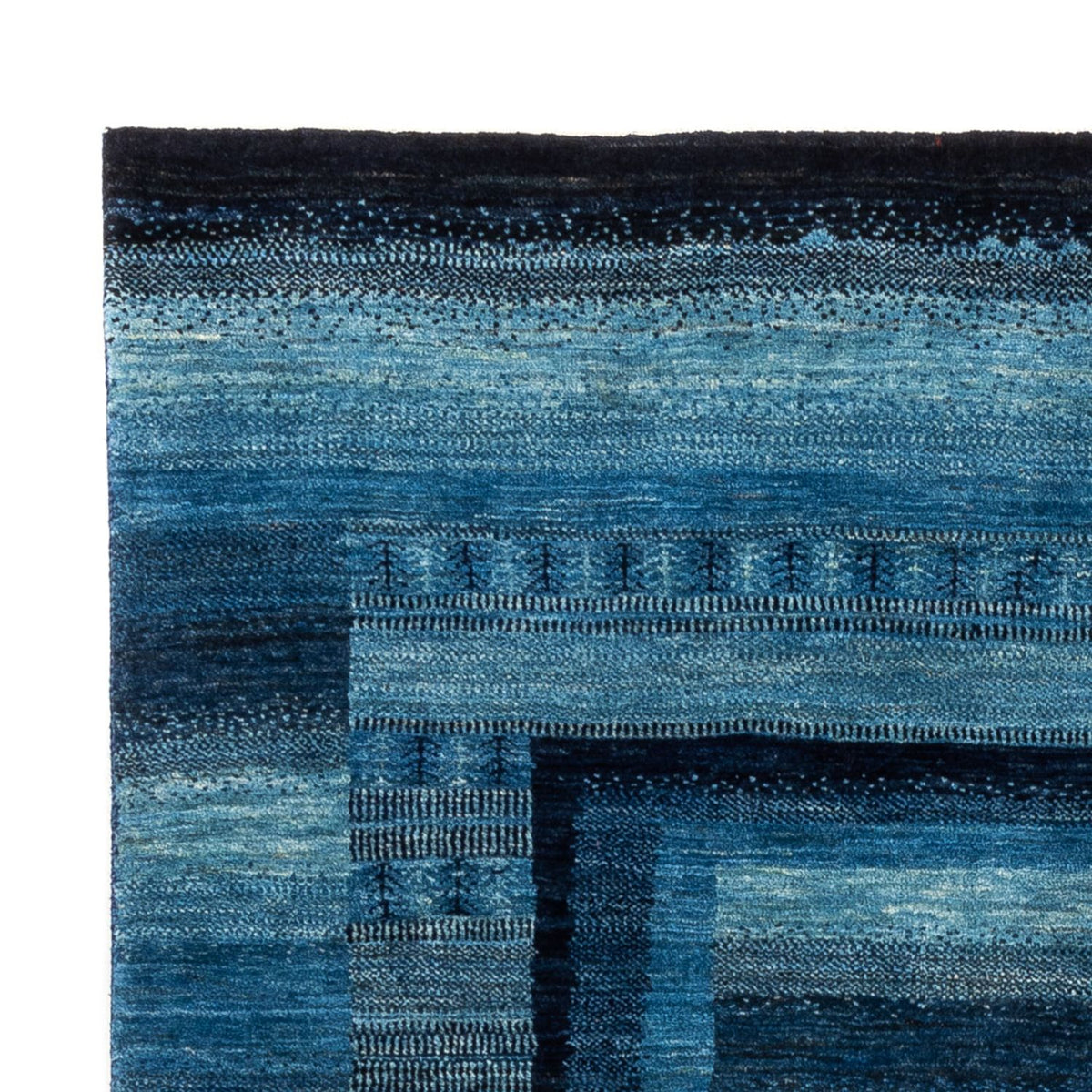 Tappeto Gabbeh - Loribaft Persero - Reale - 210 x 150 cm - blu