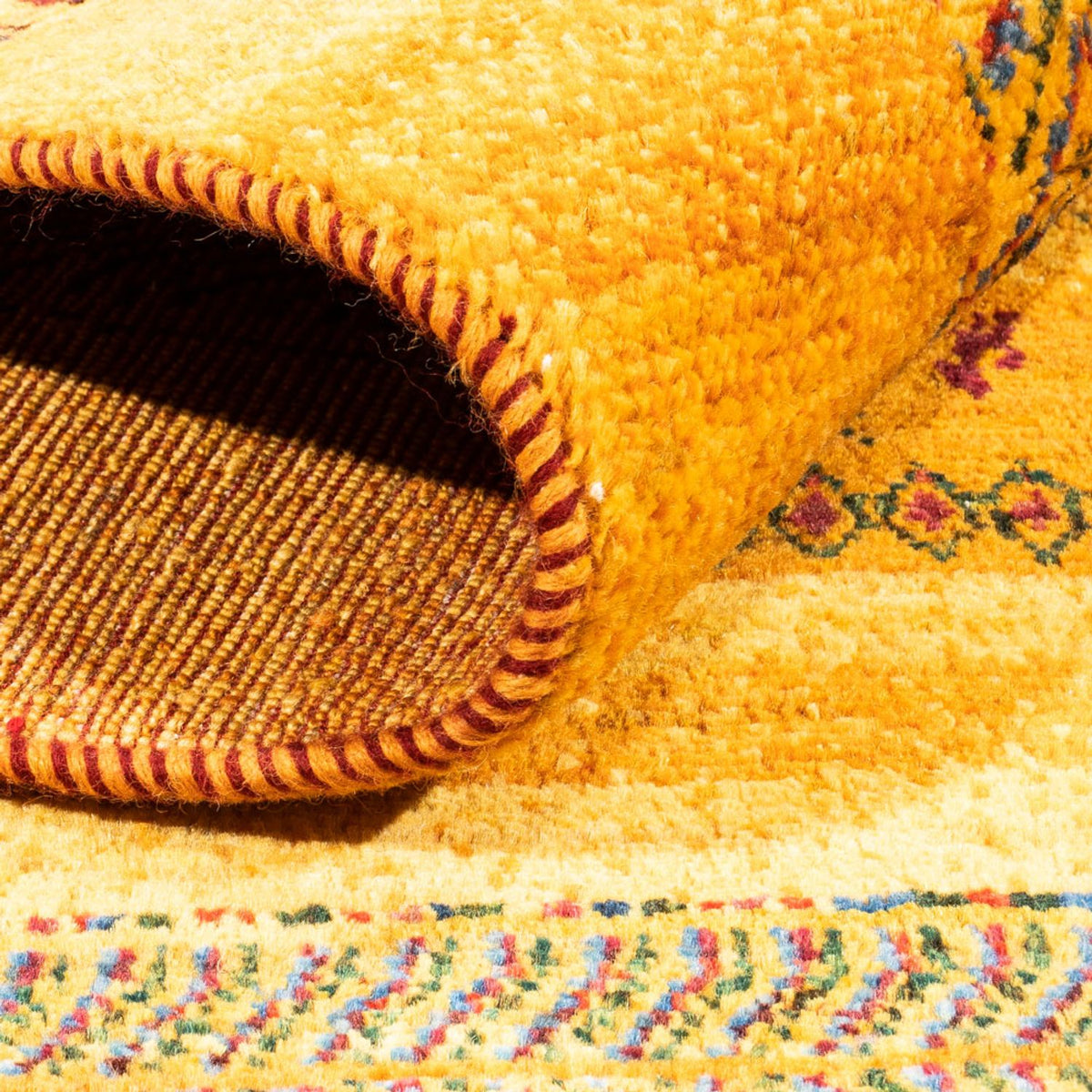 Tappeto Gabbeh - Loribaft Persero - Reale - 205 x 144 cm - oro