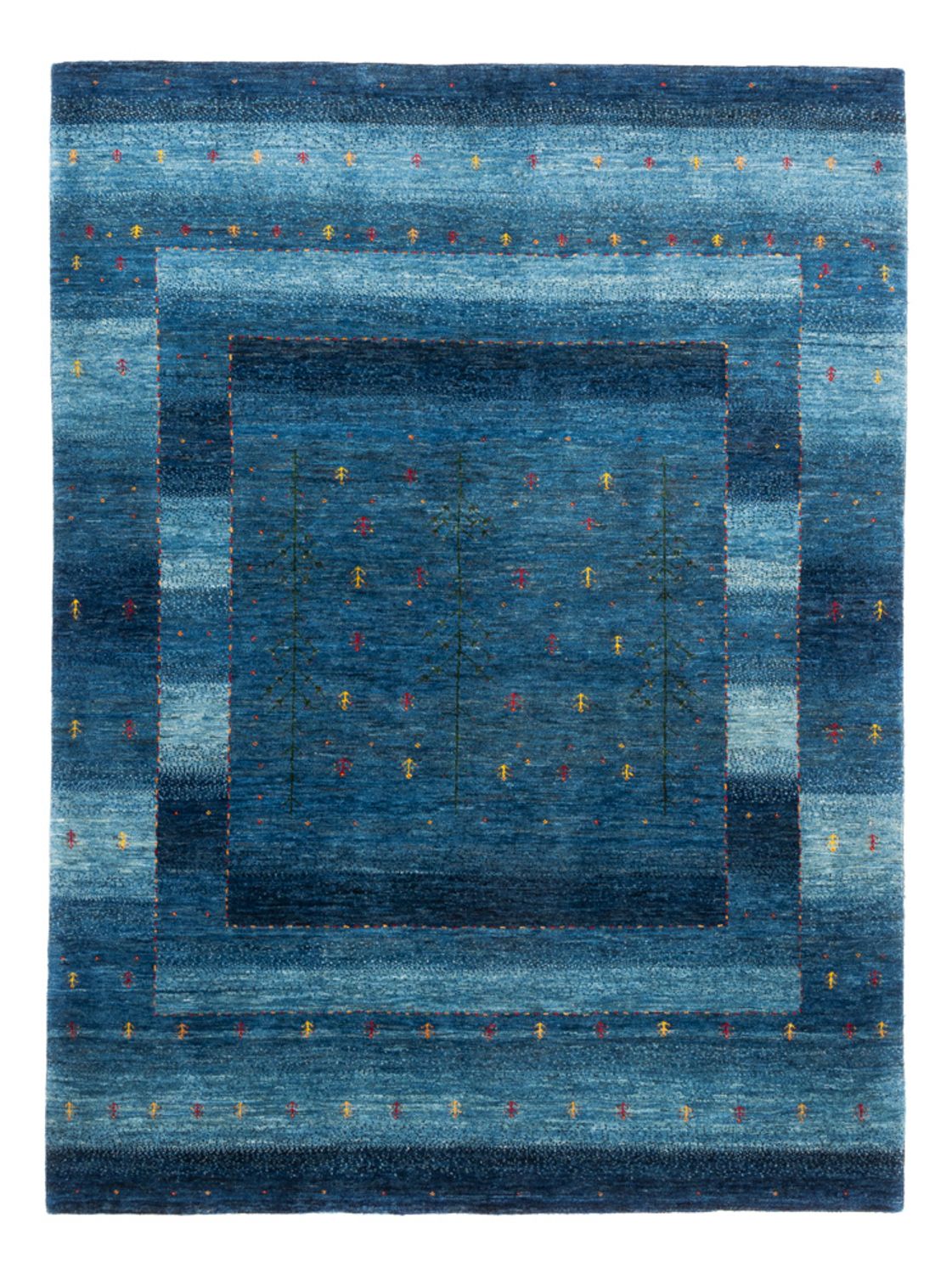 Tappeto Gabbeh - Loribaft Persero - 209 x 154 cm - blu
