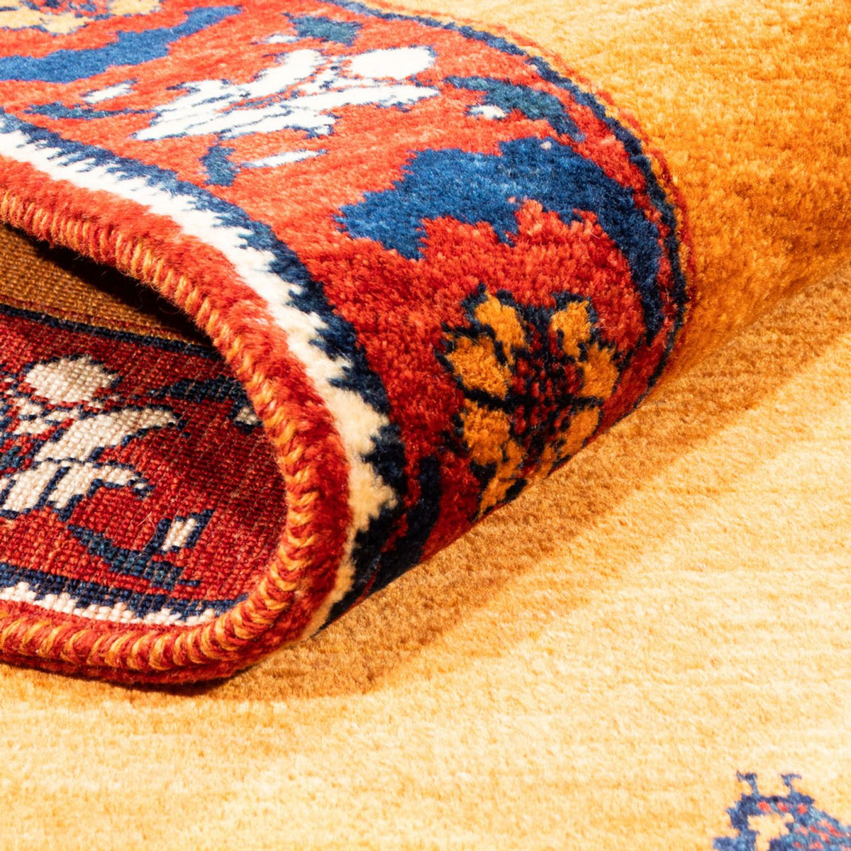 Tappeto Gabbeh - Persero - 162 x 107 cm - oro