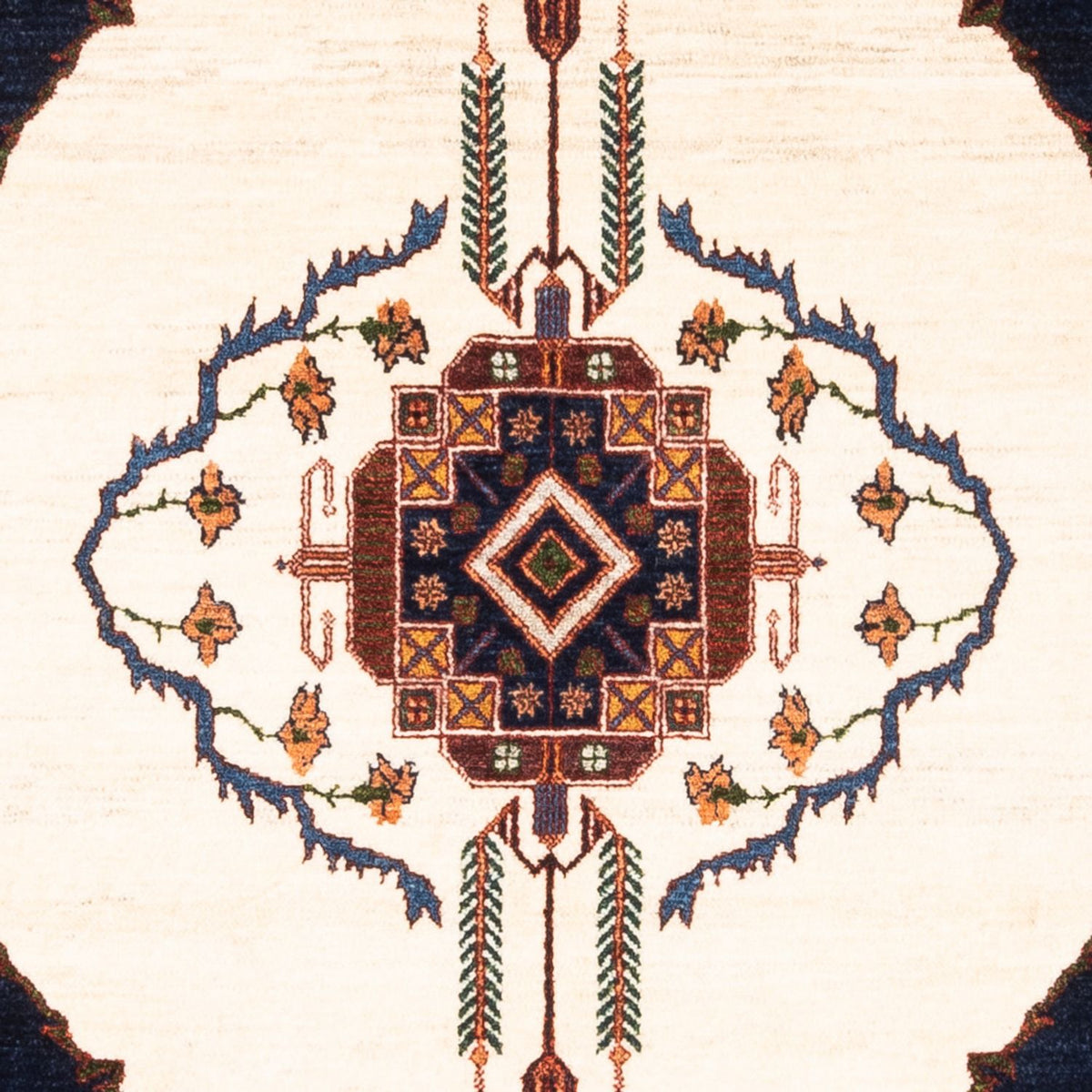 Tappeto Gabbeh - Persero - 162 x 115 cm - crema