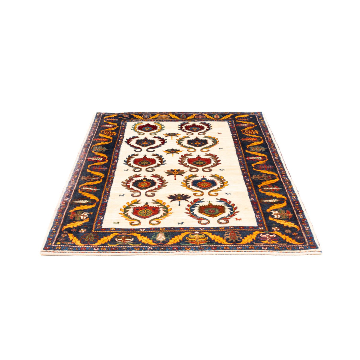 Tappeto Gabbeh - Persero - 155 x 115 cm - crema