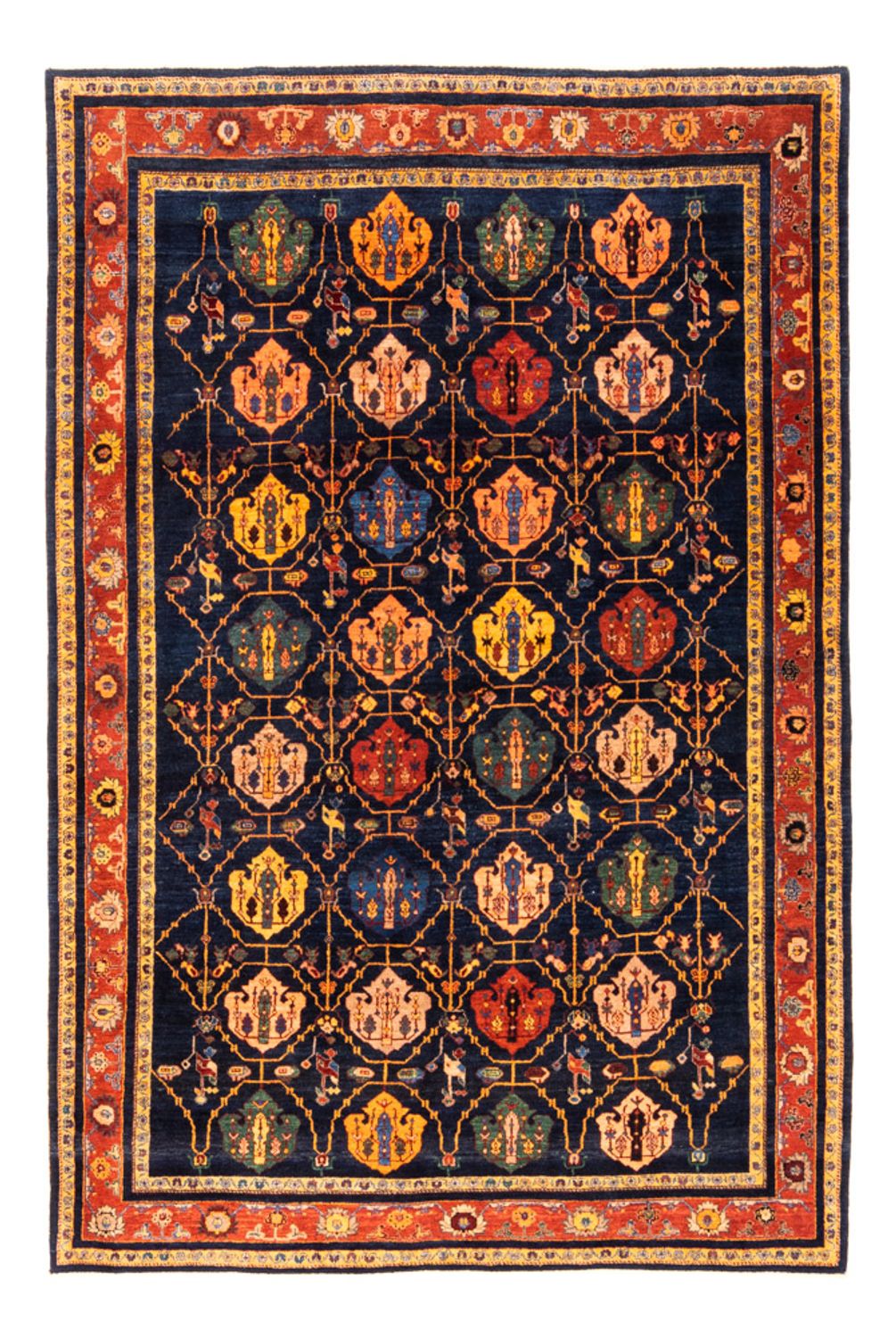 Tappeto Gabbeh - Persero - 257 x 185 cm - blu scuro