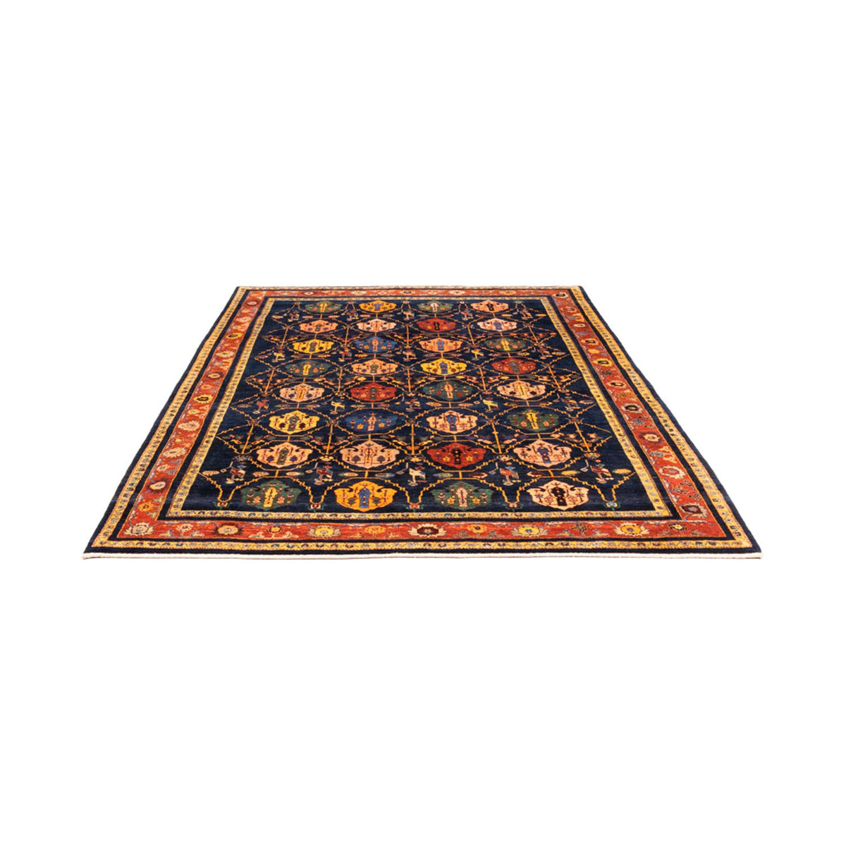 Tappeto Gabbeh - Persero - 257 x 185 cm - blu scuro