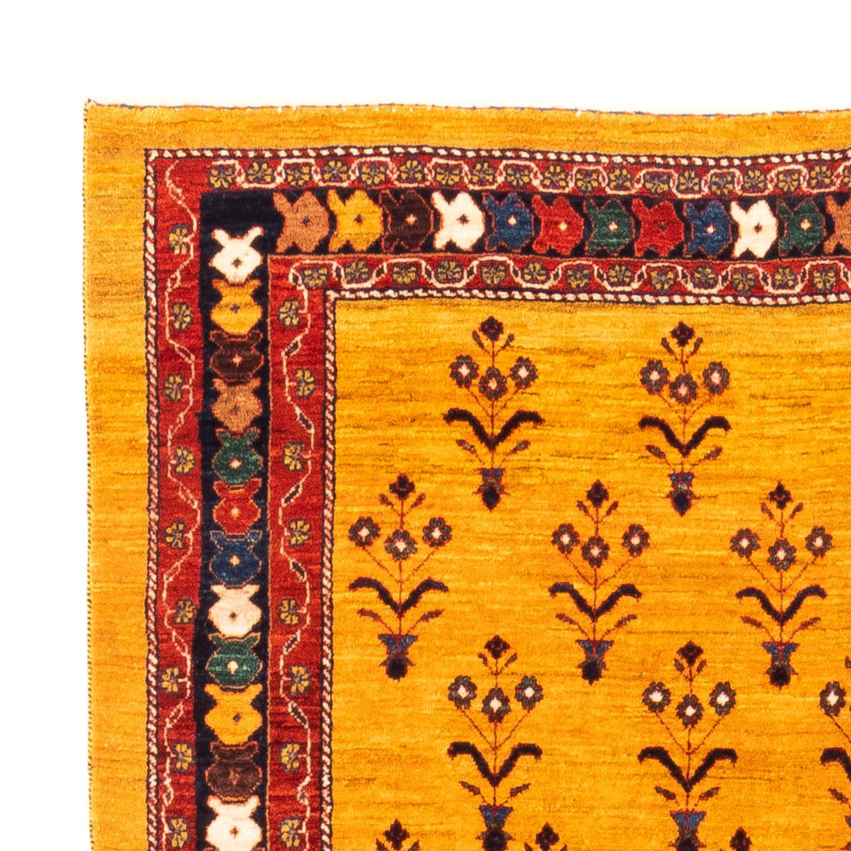 Tappeto Gabbeh - Persero - 198 x 149 cm - oro
