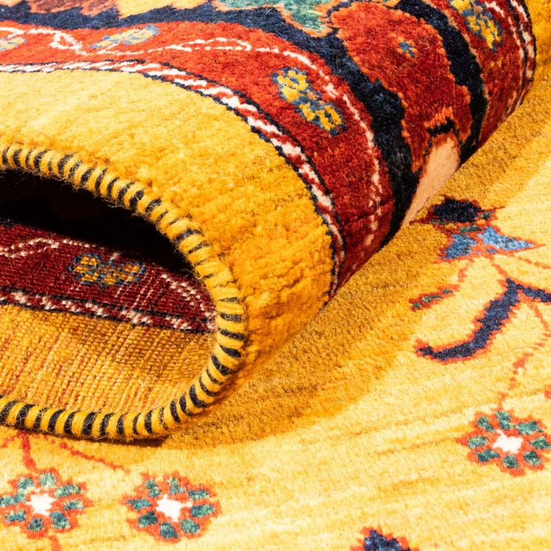 Tappeto Gabbeh - Persero - 198 x 149 cm - oro