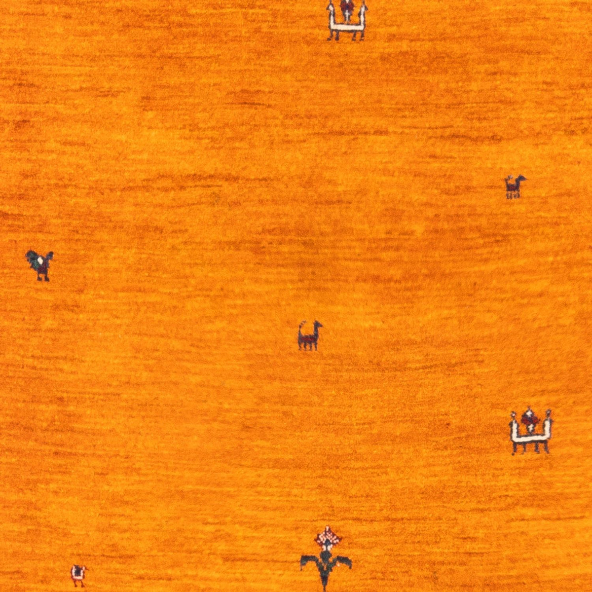 Tappeto Gabbeh - Persero - 165 x 107 cm - oro