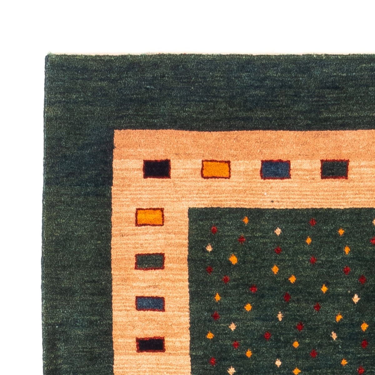 Tappeto corsia Tappeto Gabbeh - Persero - 226 x 86 cm - verde
