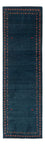 Tappeto corsia Tappeto Gabbeh - Persero - 251 x 80 cm - blu scuro