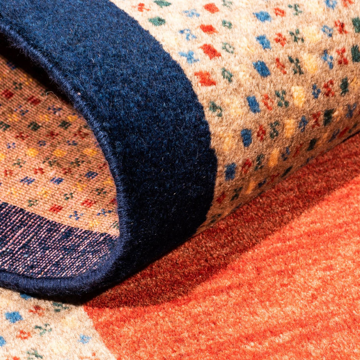 Tappeto corsia Tappeto Gabbeh - Persero - 197 x 80 cm - rosso