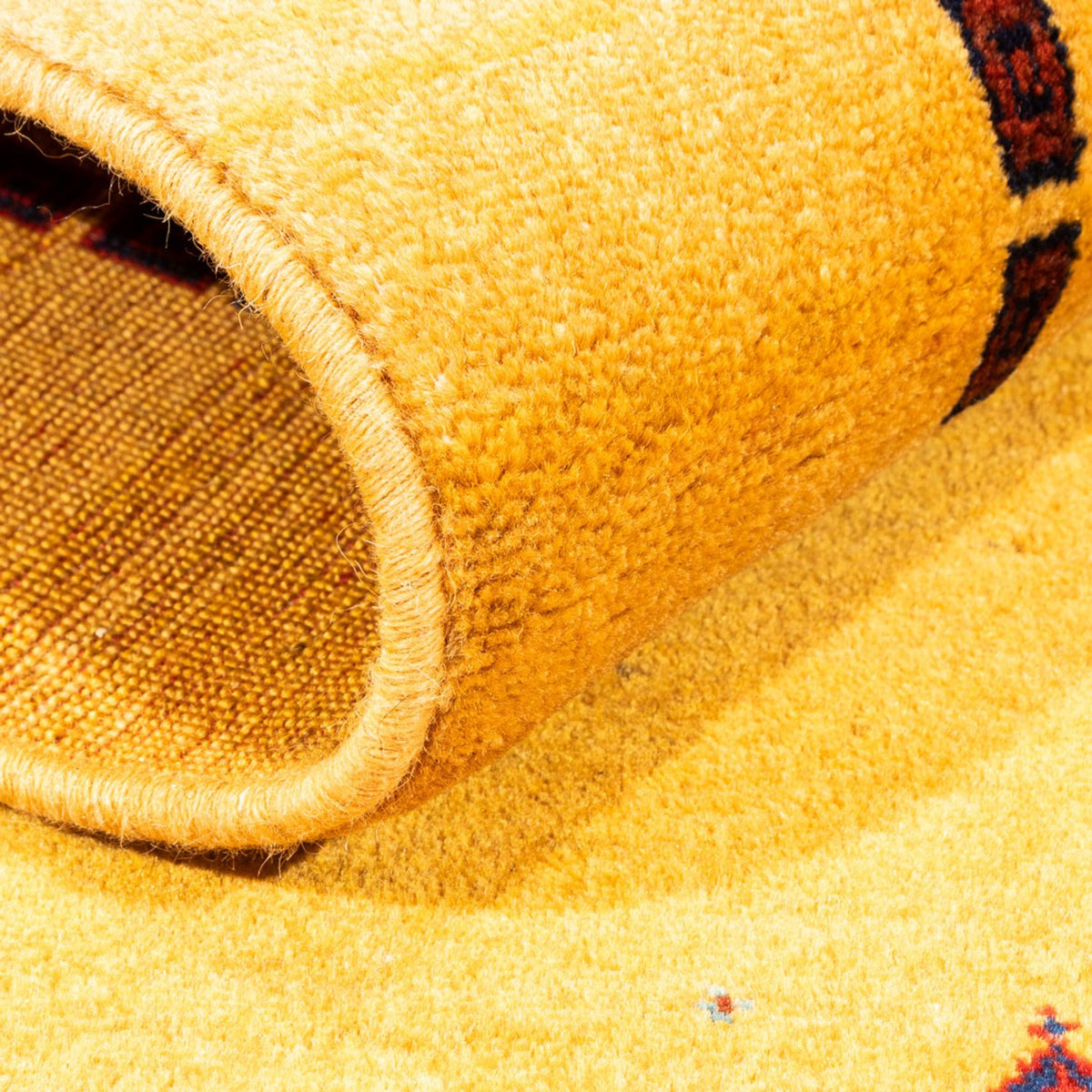 Tappeto Gabbeh - Persero - 155 x 83 cm - giallo