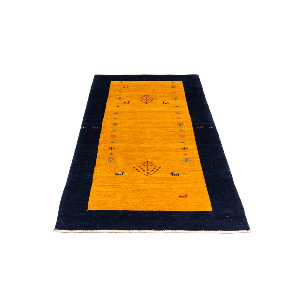 Tappeto corsia Tappeto Gabbeh - Persero - 188 x 82 cm - oro