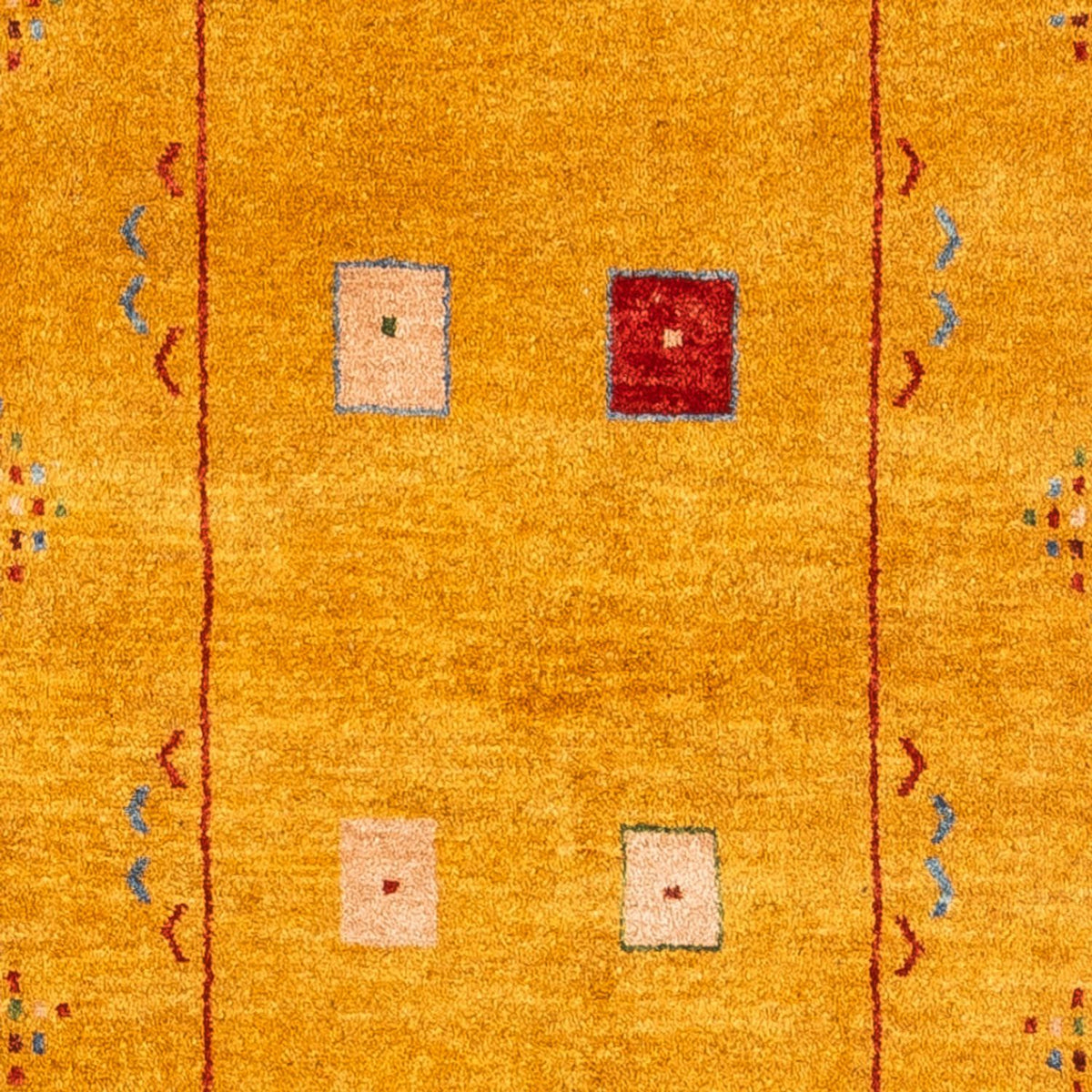 Tappeto corsia Tappeto Gabbeh - Persero - 204 x 84 cm - oro
