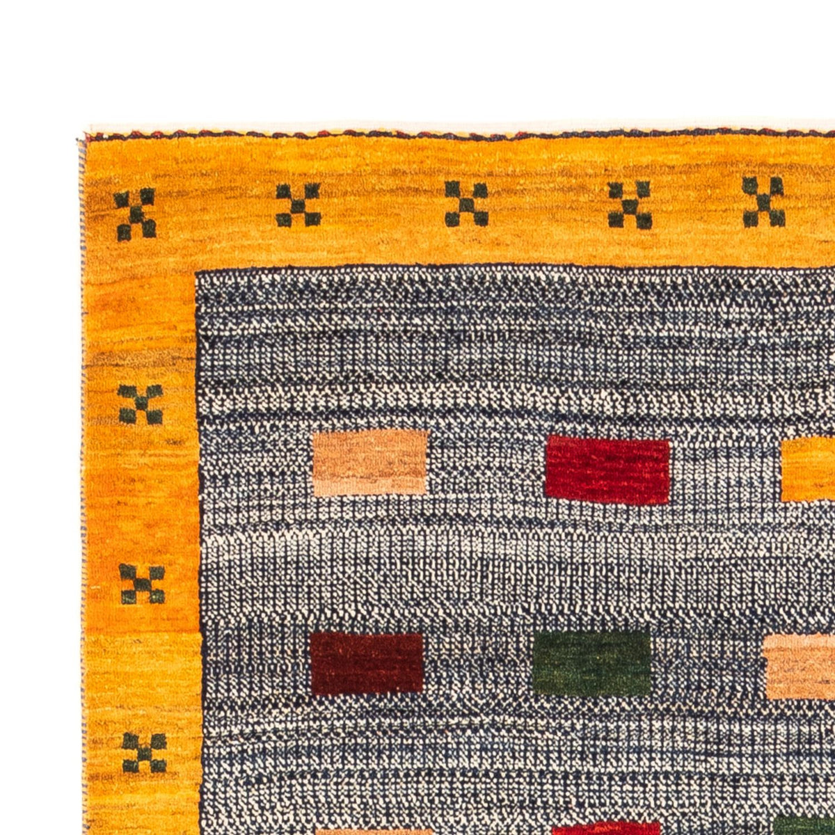 Tappeto Gabbeh - Persero - 190 x 122 cm - blu chiaro