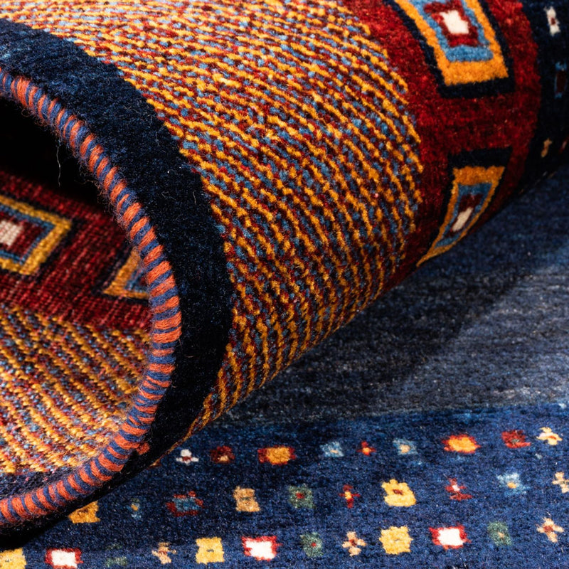 Tappeto Gabbeh - Persero - 150 x 100 cm - blu