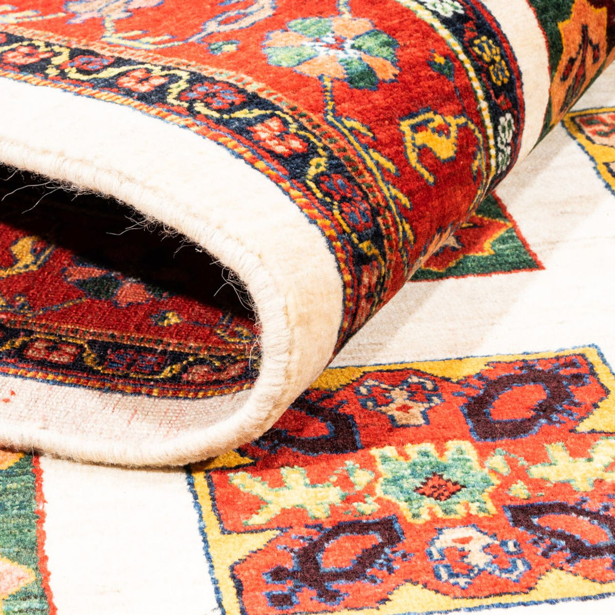 Tappeto Gabbeh - Persero - 204 x 157 cm - crema