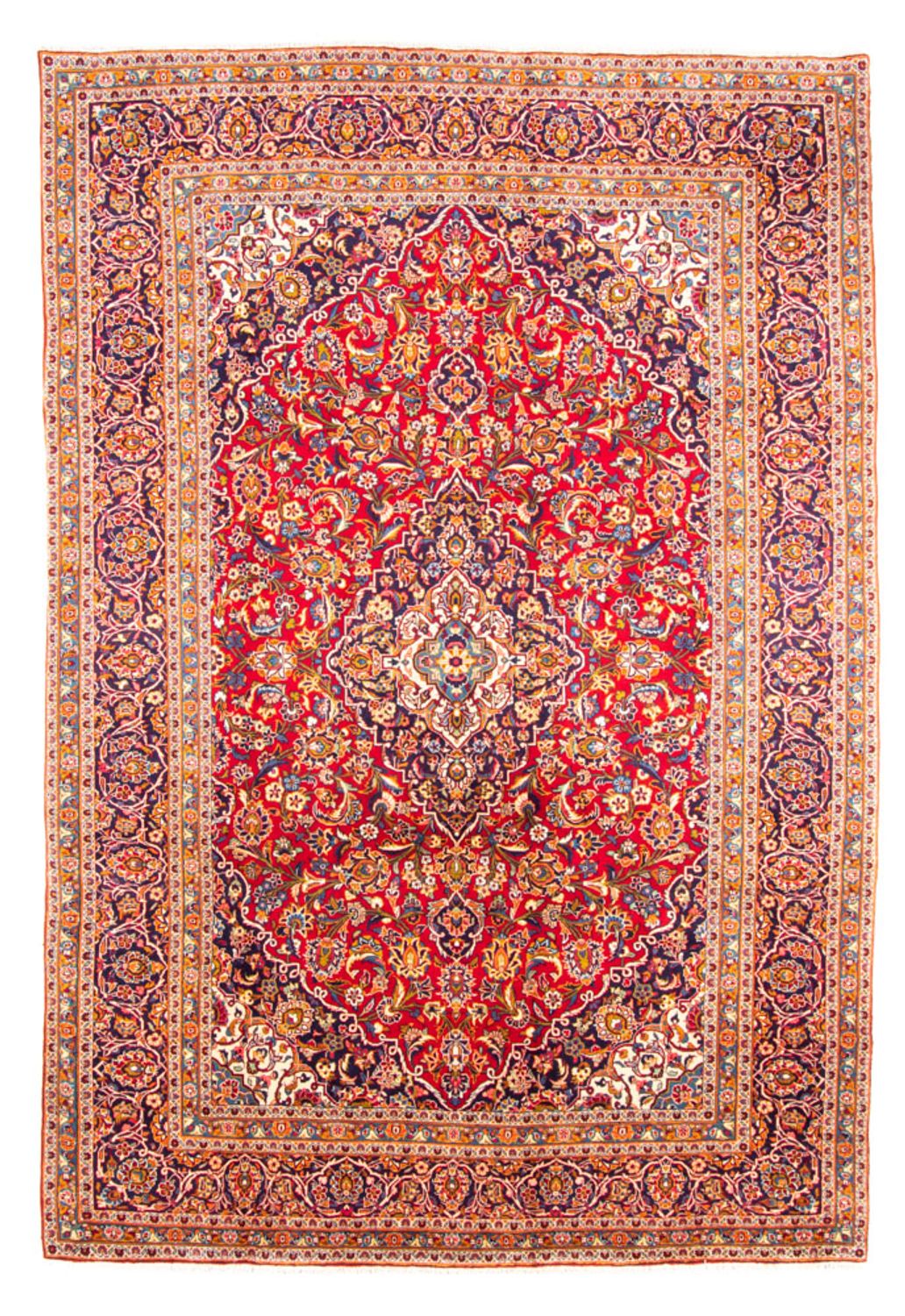 Tappeto Persero - Keshan - 345 x 237 cm - rosso