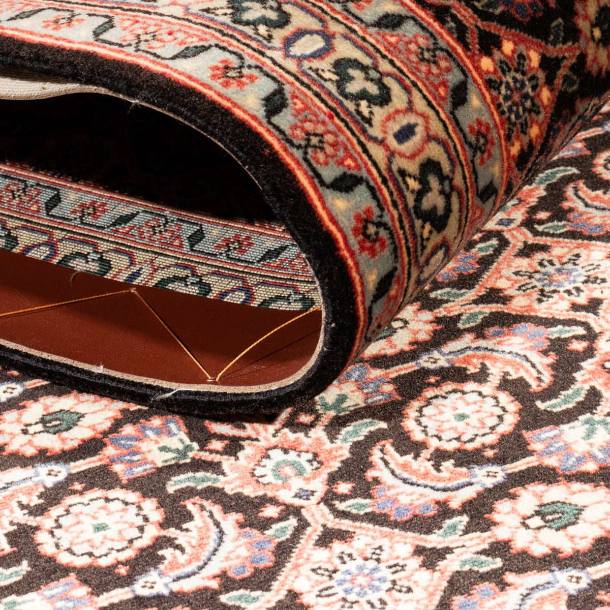 Tappeto corsia Tappeto Persero - Tabriz - Reale - 200 x 68 cm - blu scuro