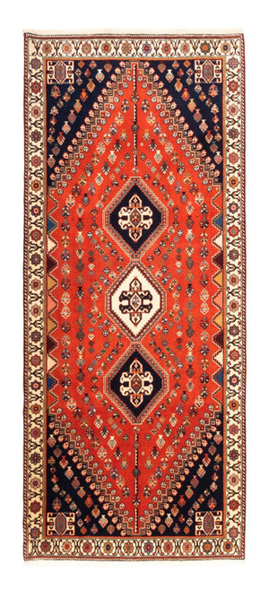 Tappeto corsia Tappeto Gabbeh - Kashkuli Persero - 200 x 85 cm - rosso