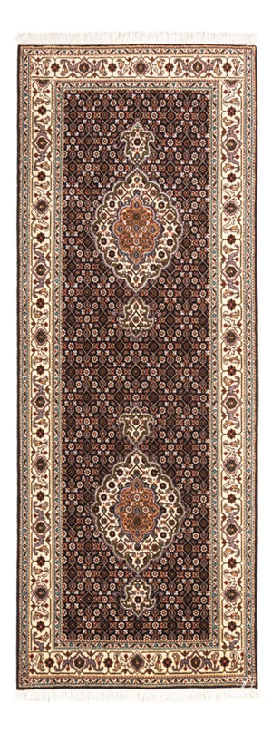 Tappeto corsia Tappeto Persero - Tabriz - Reale - 195 x 75 cm - blu scuro