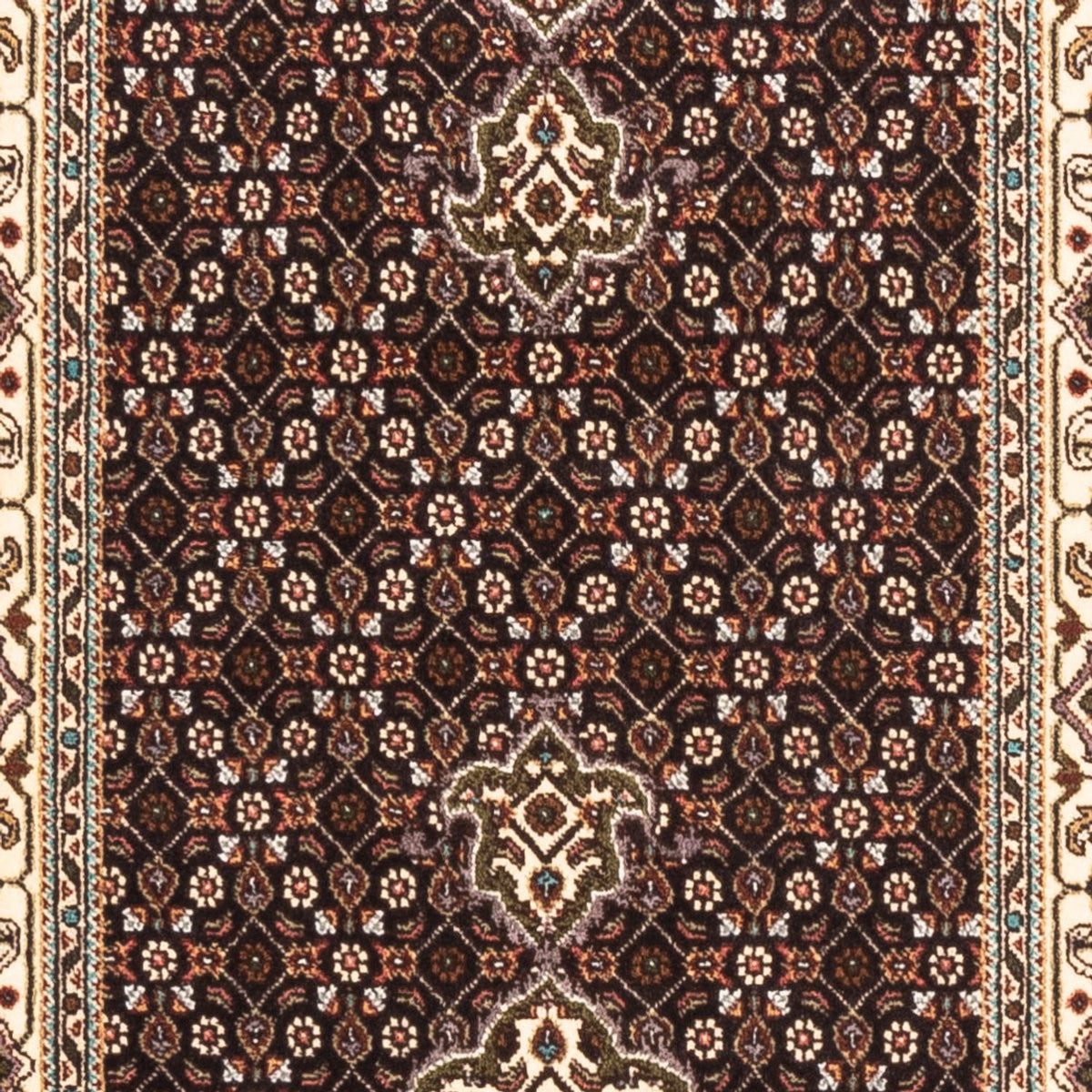 Tappeto corsia Tappeto Persero - Tabriz - Reale - 195 x 75 cm - blu scuro