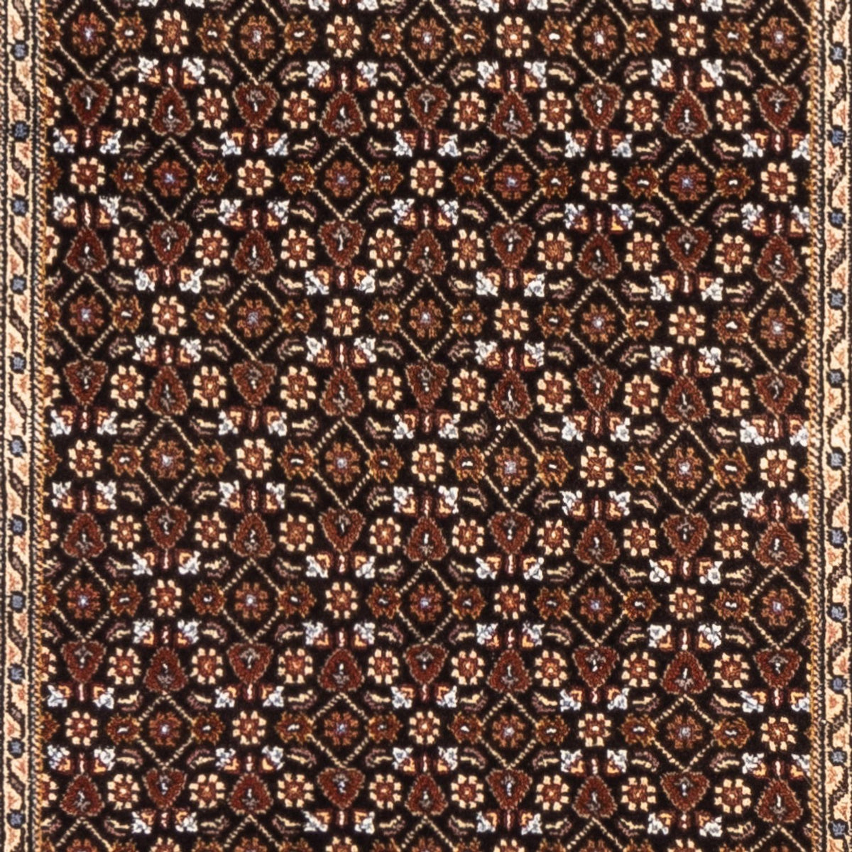 Tappeto corsia Tappeto Persero - Tabriz - Reale - 196 x 80 cm - blu scuro