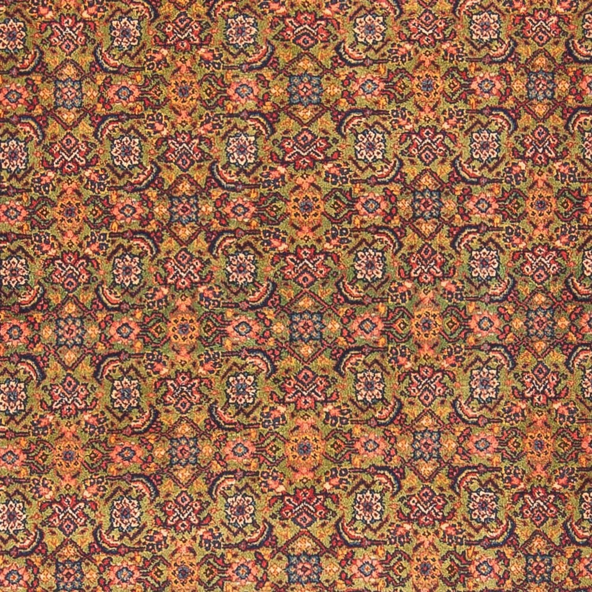 Tappeto corsia Tappeto Persero - Tabriz - Reale - 377 x 100 cm - verde chiaro