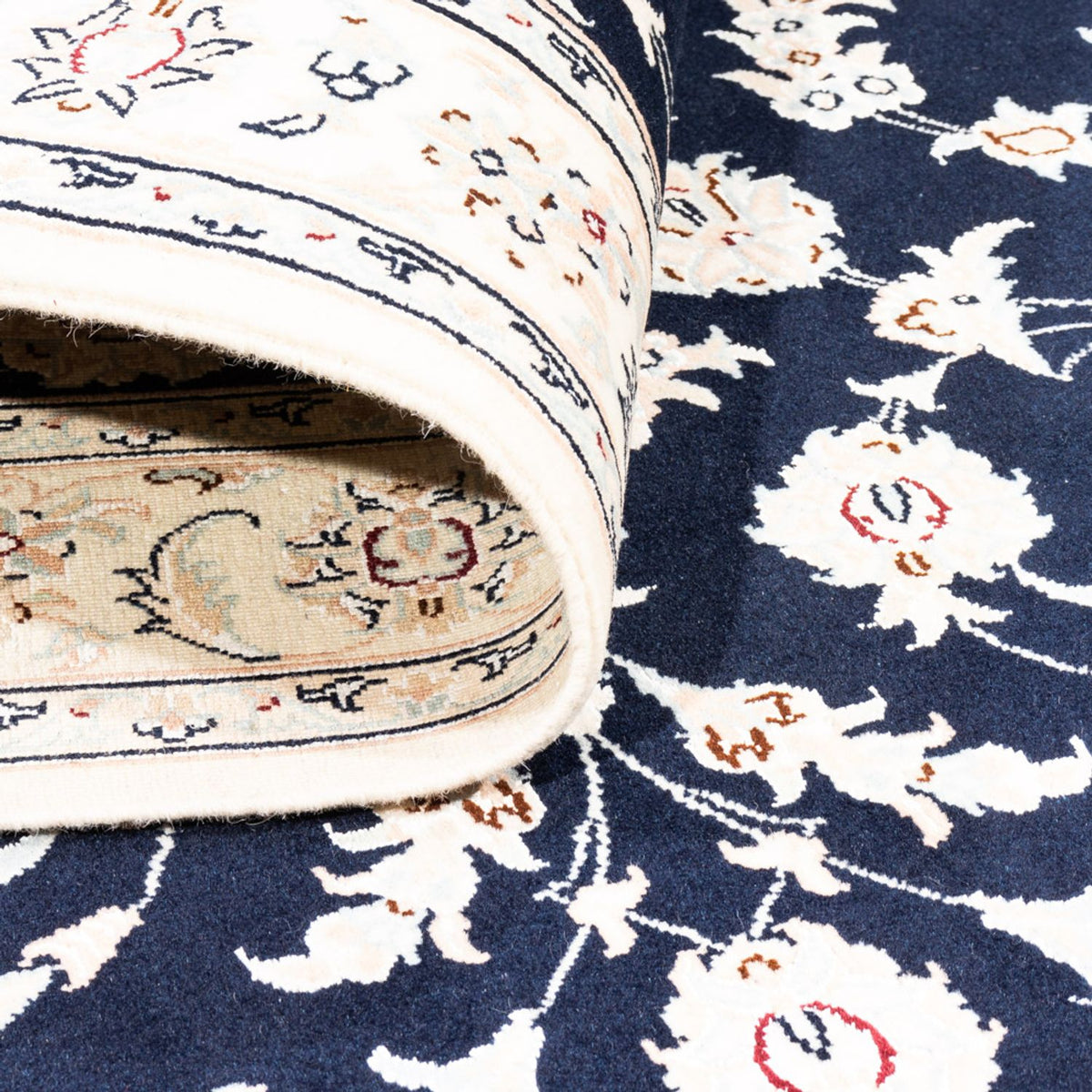 Tappeto Persero - Nain - Premio - 152 x 107 cm - blu scuro