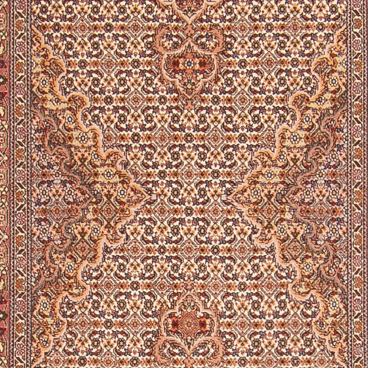 Tappeto corsia Tappeto Persero - Tabriz - Reale - 407 x 78 cm - beige