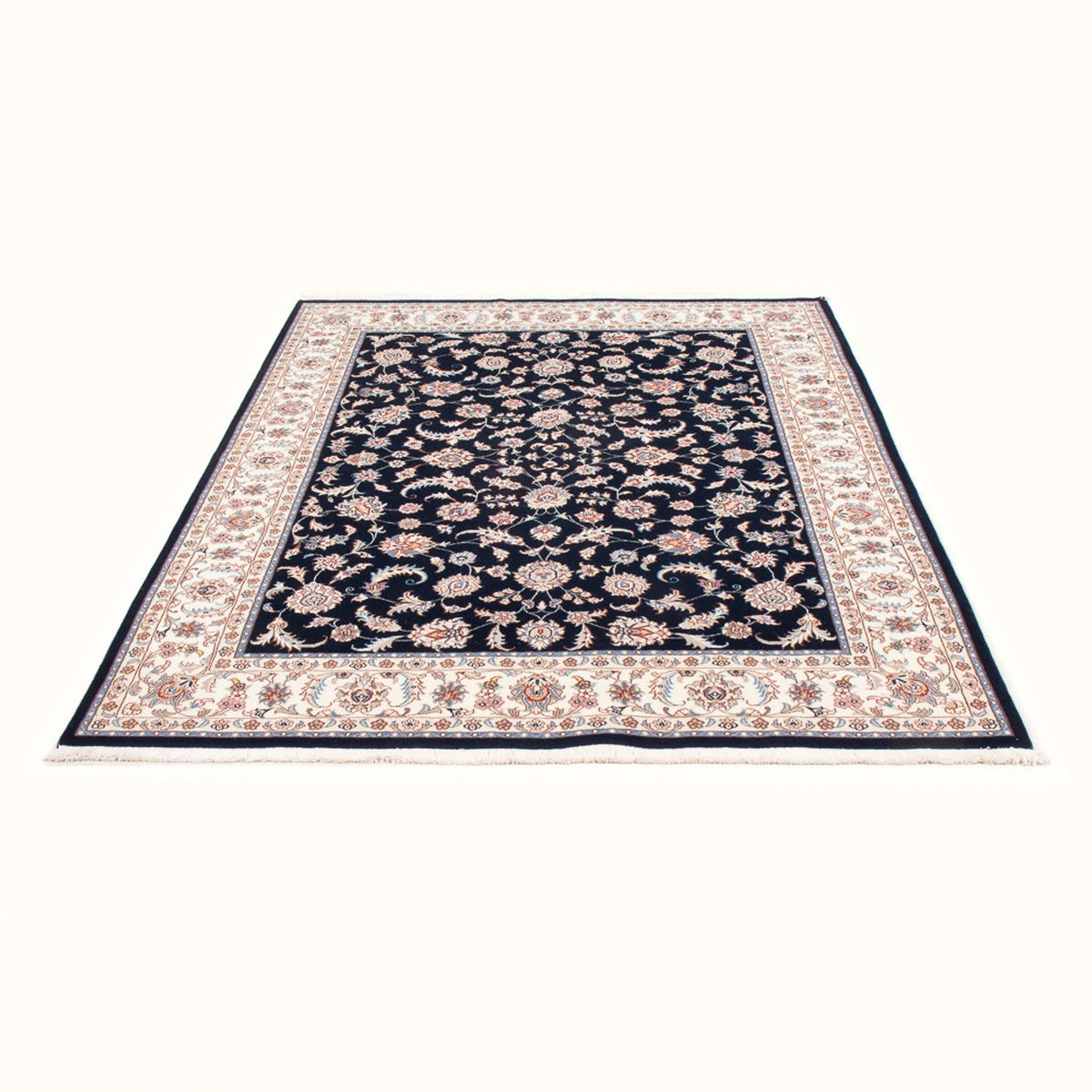Tappeto Persero - Tabriz - Reale - 200 x 150 cm - blu scuro