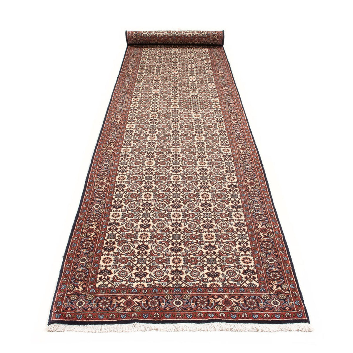 Tappeto corsia Tappeto Persero - Bidjar - 397 x 85 cm - crema