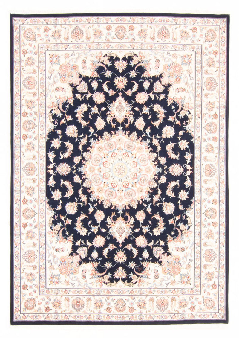 Tappeto Persero - Tabriz - Reale - 235 x 170 cm - blu scuro