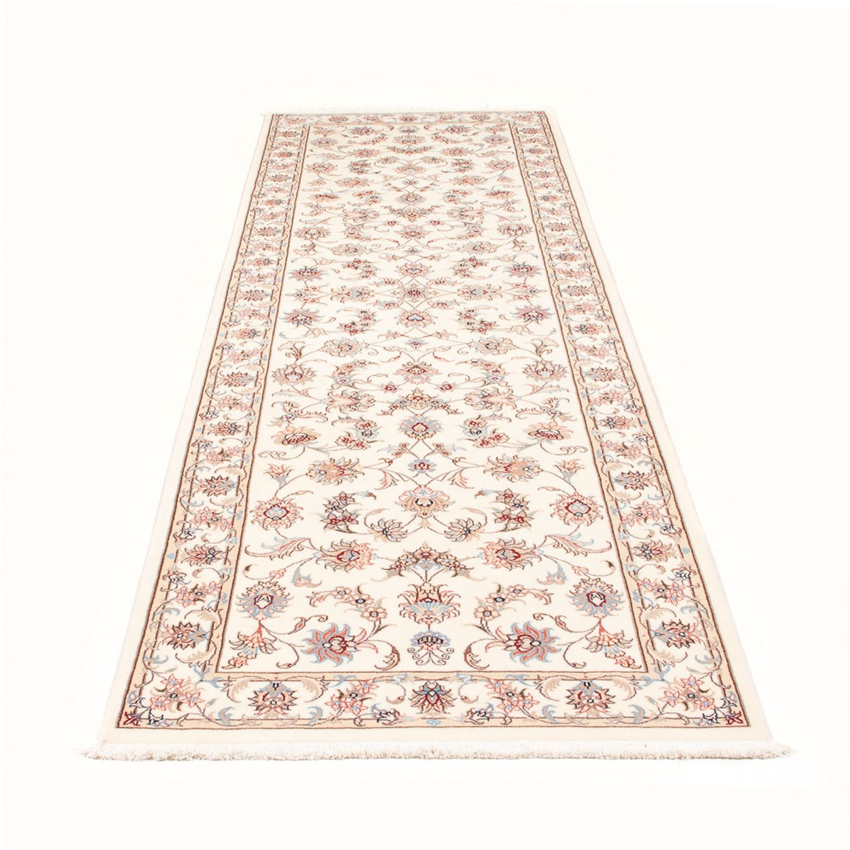 Tappeto corsia Tappeto Persero - Tabriz - Reale - 296 x 86 cm - crema