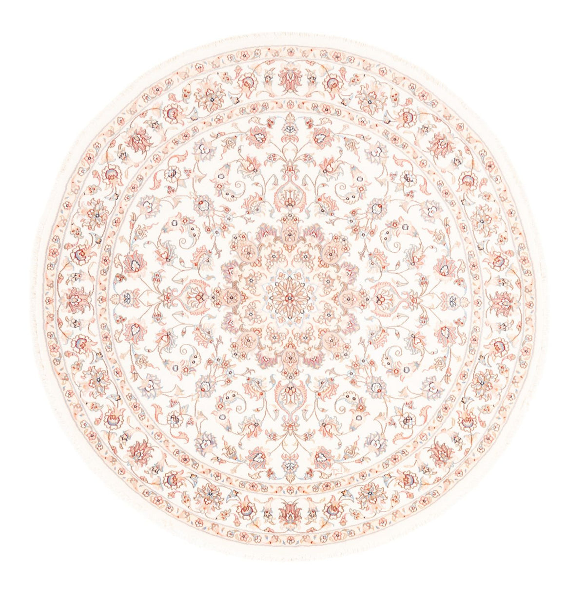 Tappeto Persero - Tabriz rotondo  - 157 x 151 cm - crema