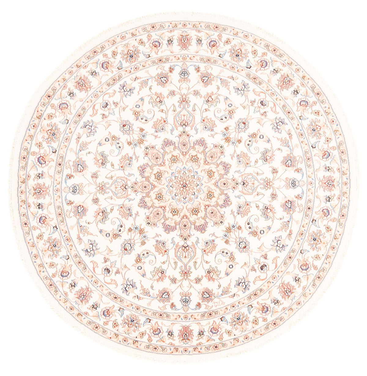 Tappeto Persero - Tabriz rotondo  - 151 x 146 cm - crema
